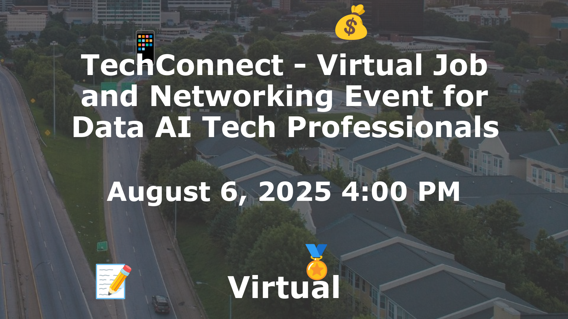 TechConnect - Virtual Job and Networking Event for Data AI Tech Professionals event image